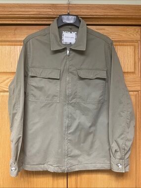 Denim & Flower Men's Utility Zip-Front Jacket - Size Large